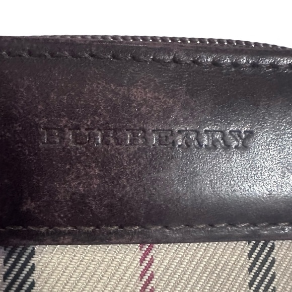 Burberry Multifold Plaid Leather Compact Wallet Unisex 5x5 - Picture 7 of 9